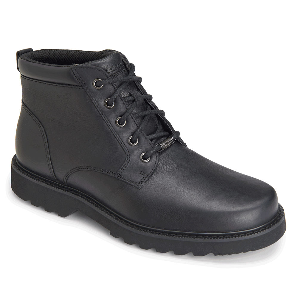 ロック ポート ト ブーツ メンズ 黒 - Northfield Waterproof Plain Toe - RZV621950